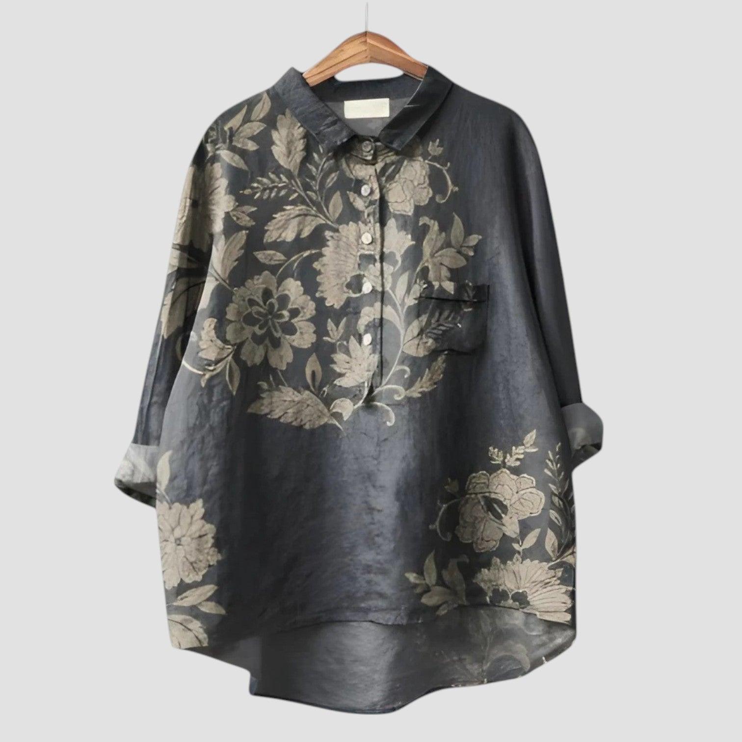 CARLA ⏐ Damesblouse met Origineel Artistiek Motief