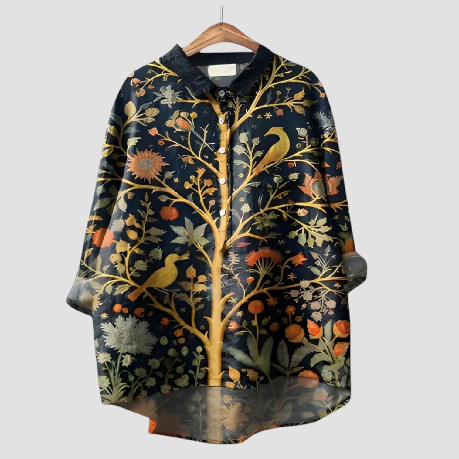 ALMA | Oversized Blouse met Betoverd Bos Print