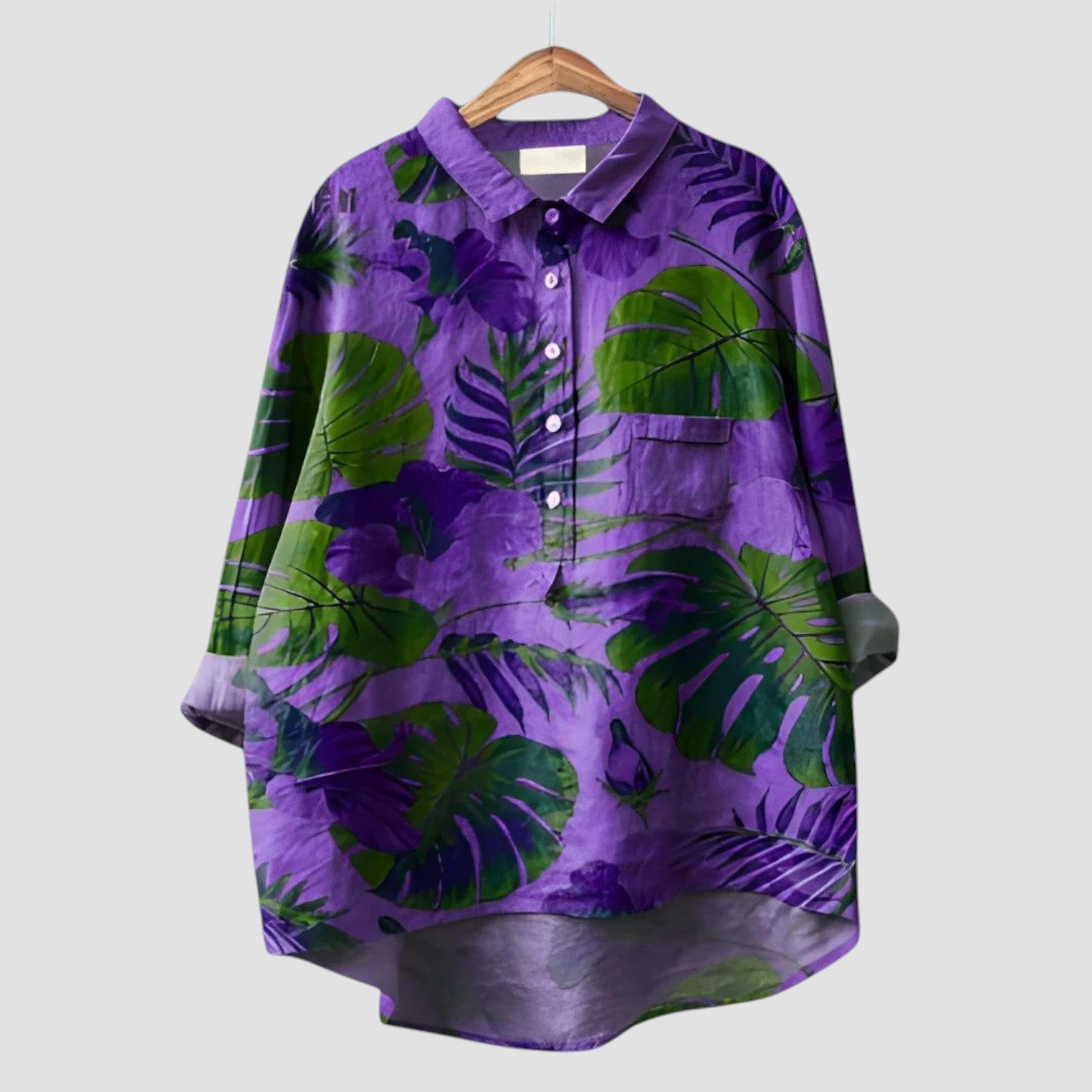 VERONICA | Damesblouse met Grafisch Motief en Moderne Snit