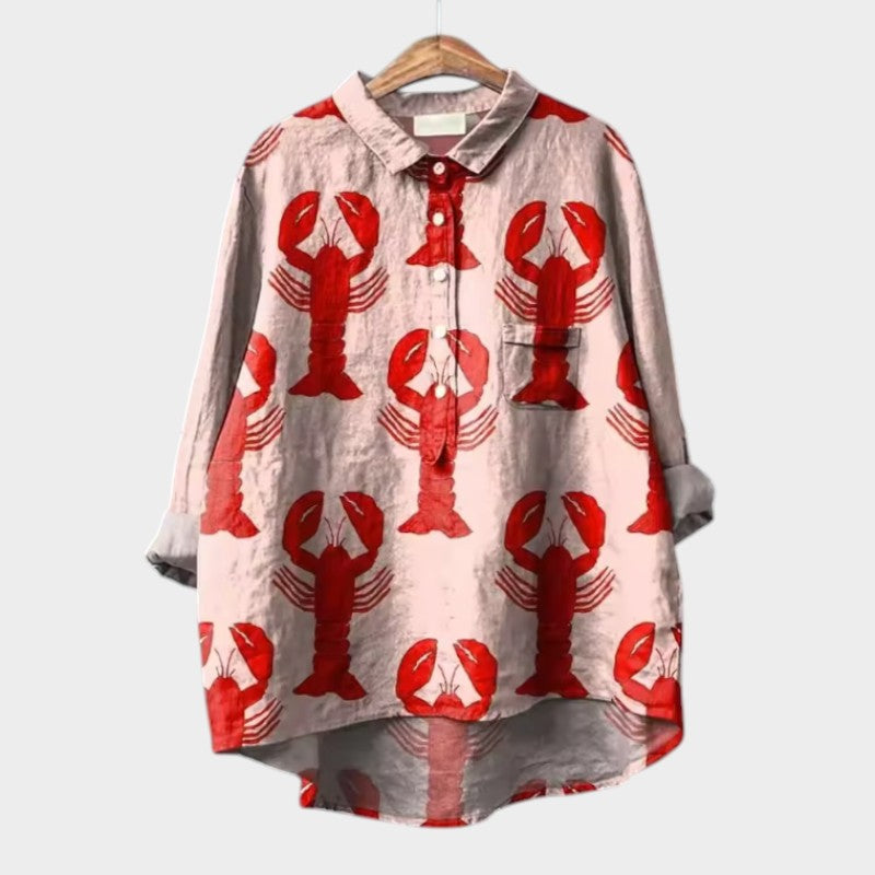 VIOLETTA | Oversized Bloemenblouse met Ultiem Comfort voor Zonnige Dagen