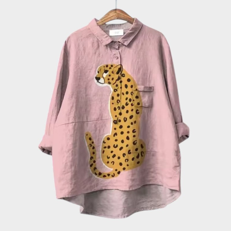 VIOLETTA | Oversized Bloemenblouse met Ultiem Comfort voor Zonnige Dagen