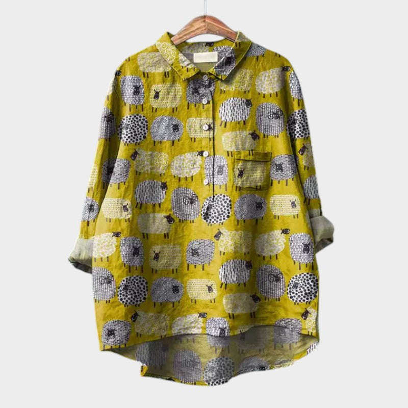 VIOLETTA | Oversized Bloemenblouse met Ultiem Comfort voor Zonnige Dagen